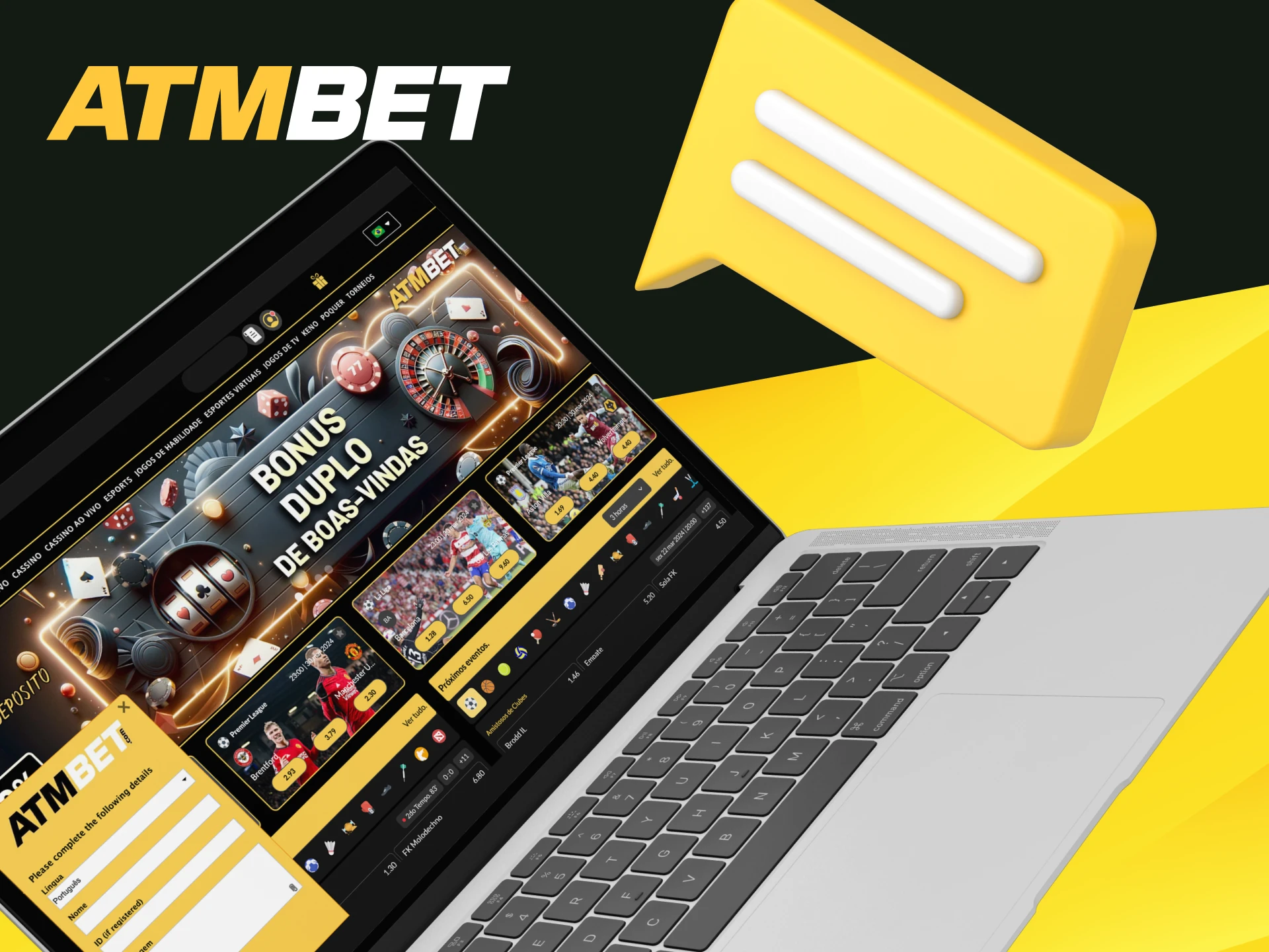 Como usar o chat online no site do cassino online ATMBET.