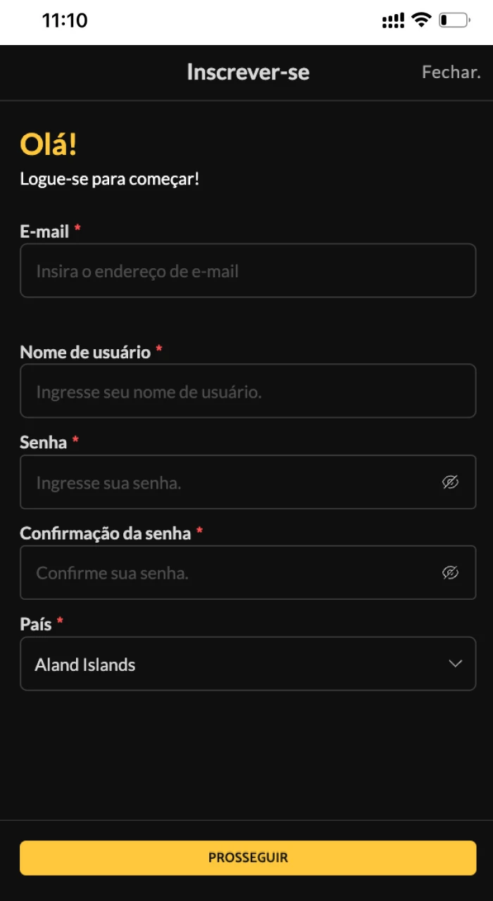 Preciso me registrar para jogar no cassino online ATMBET em um telefone iOS.