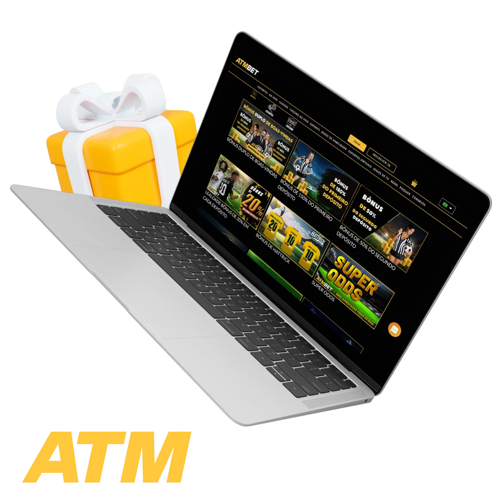 Que bônus posso obter no cassino online ATMBET.