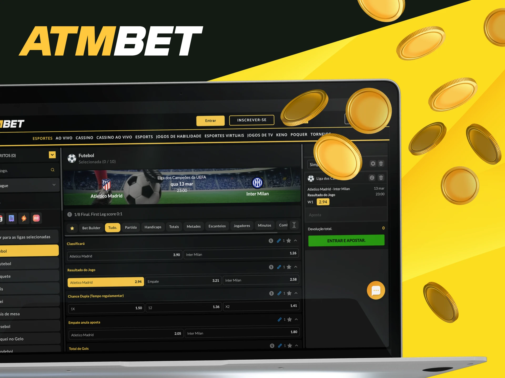 Preciso fazer um depósito para fazer apostas no site do cassino online ATMBET.