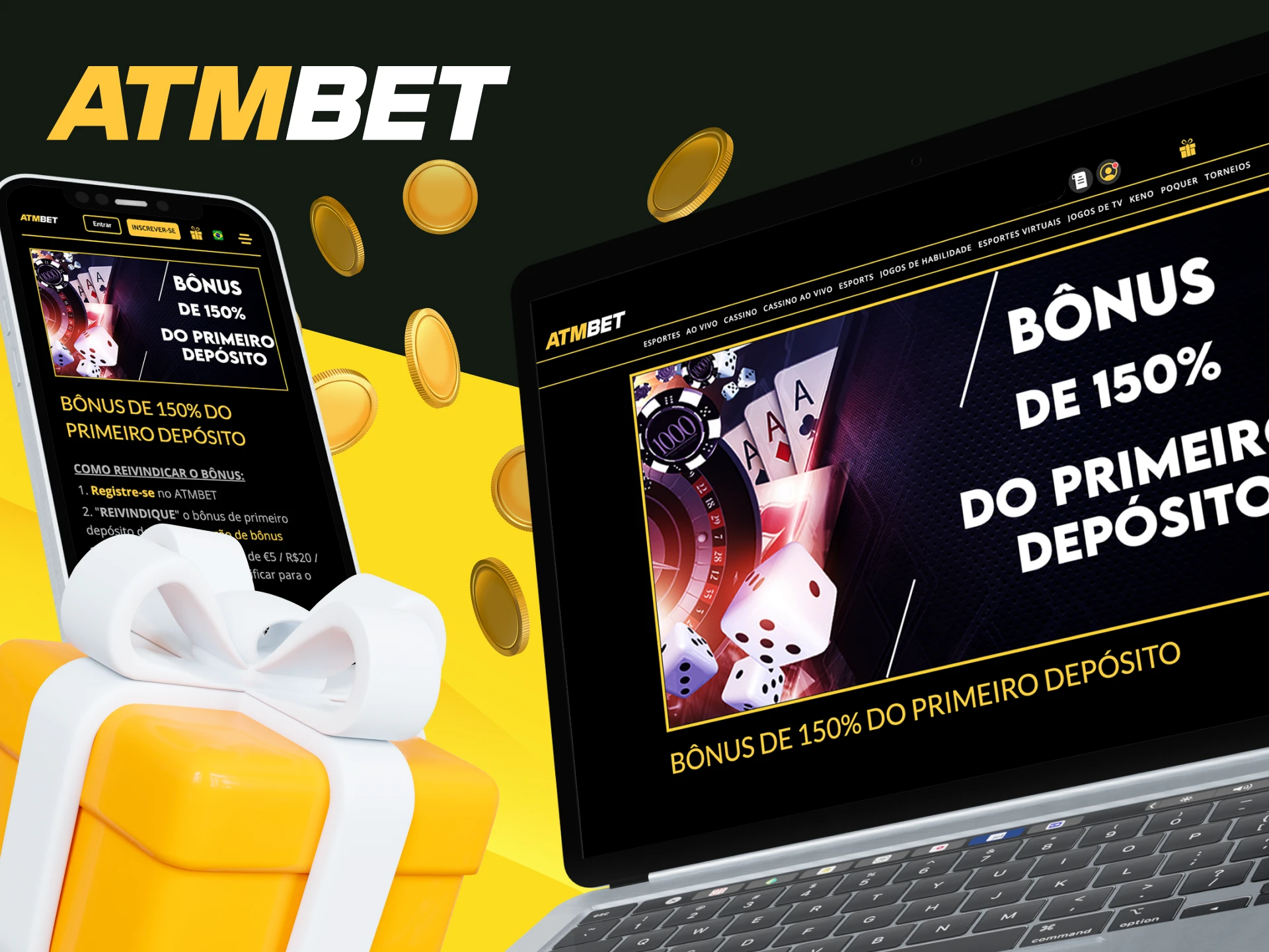O que devo fazer para obter o Bônus Esportivo no site do cassino online ATMBET.