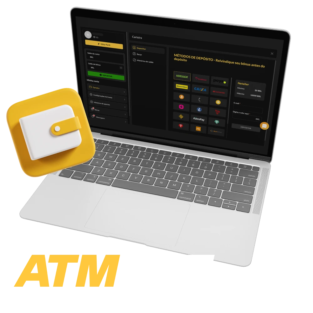 Como posso fazer um depósito no casino online ATMBET.