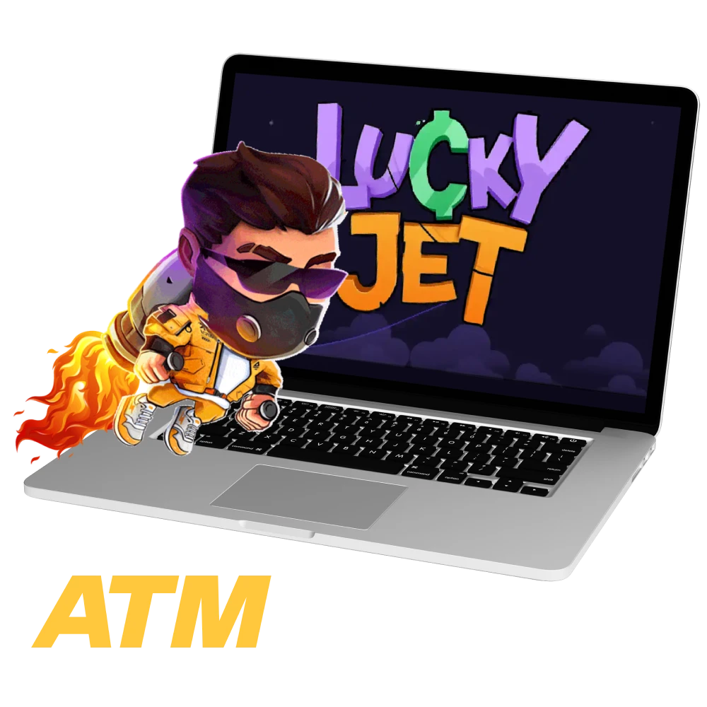 Existe um jogo Lucky Jet no site de cassino online ATMBET.