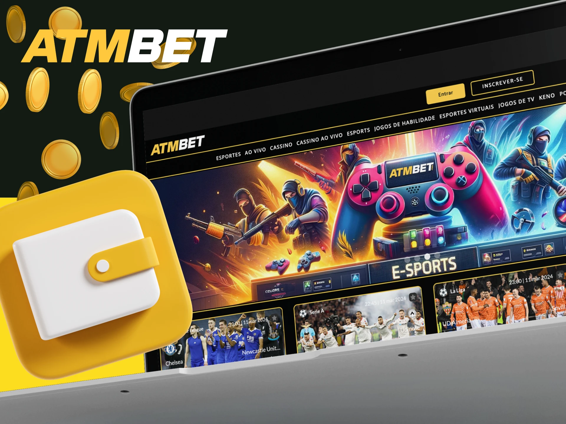 Como acontece o Depósito e Saque no casino online ATMBET.
