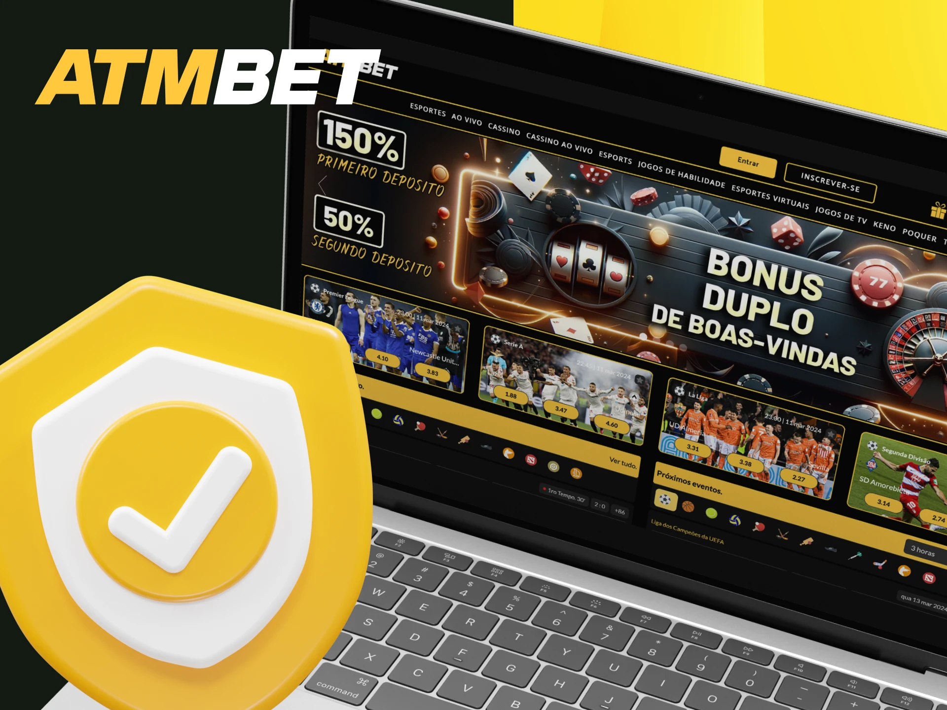 Que licença possui o casino online ATMBET.