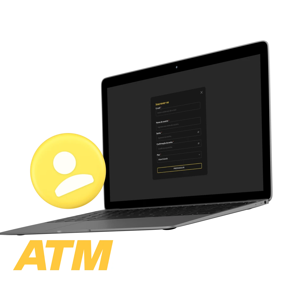 Como se registrar no site do cassino online ATMBET.